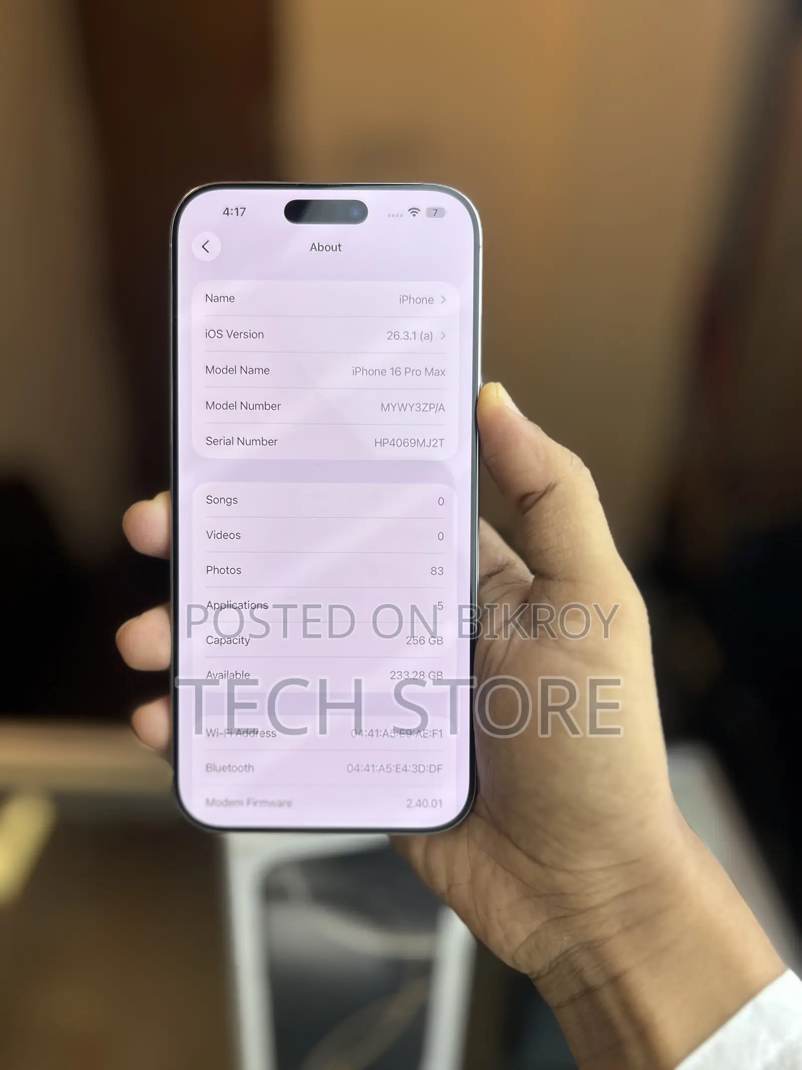 Apple iPhone 16 Pro Max 256 GB Silver