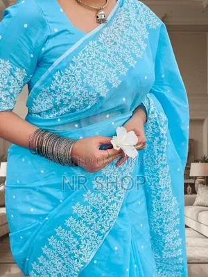 Premium Half Silk Block Print Saree