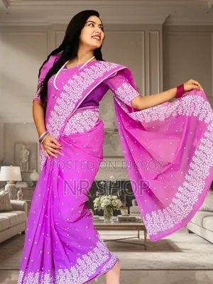 Premium Half Silk Block Print Saree