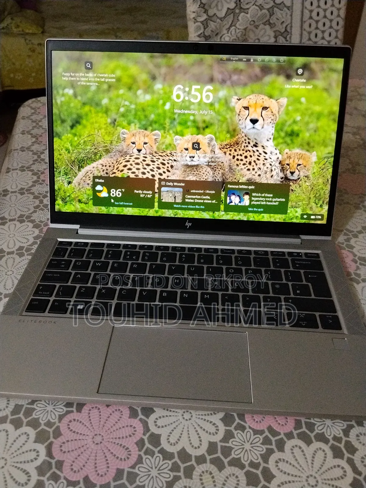 ল্যাপটপ HP Elitebook 840 G8 8gb Amd Ryzen 5 Hdd+ssd 256gb