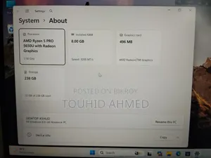 ল্যাপটপ HP Elitebook 840 G8 8gb Amd Ryzen 5 Hdd+ssd 256gb