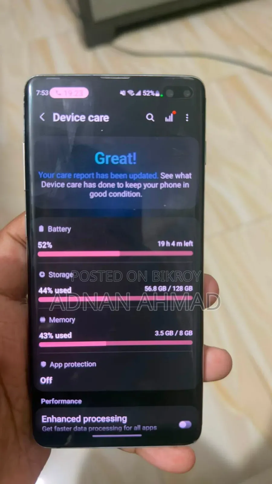Samsung Galaxy S10 Plus 128 GB Blue