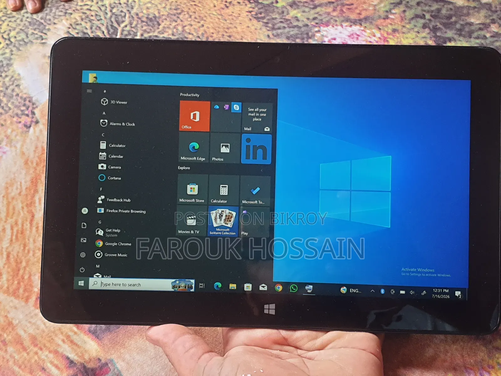 Laptop Dell 4gb SSD 128gb
