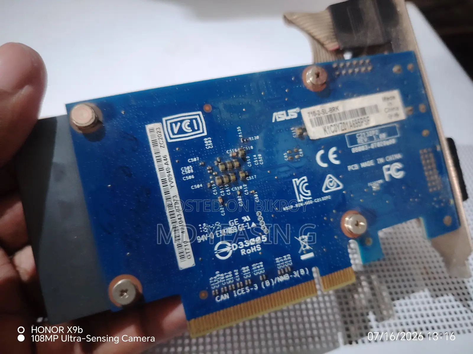 ASUS GeForce GT 710 2GB Graphics Card (Used) for Sale