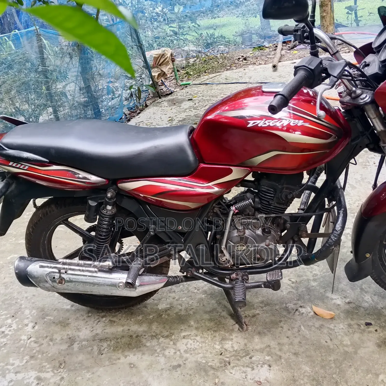 Bajaj Discover 100 2014 Red