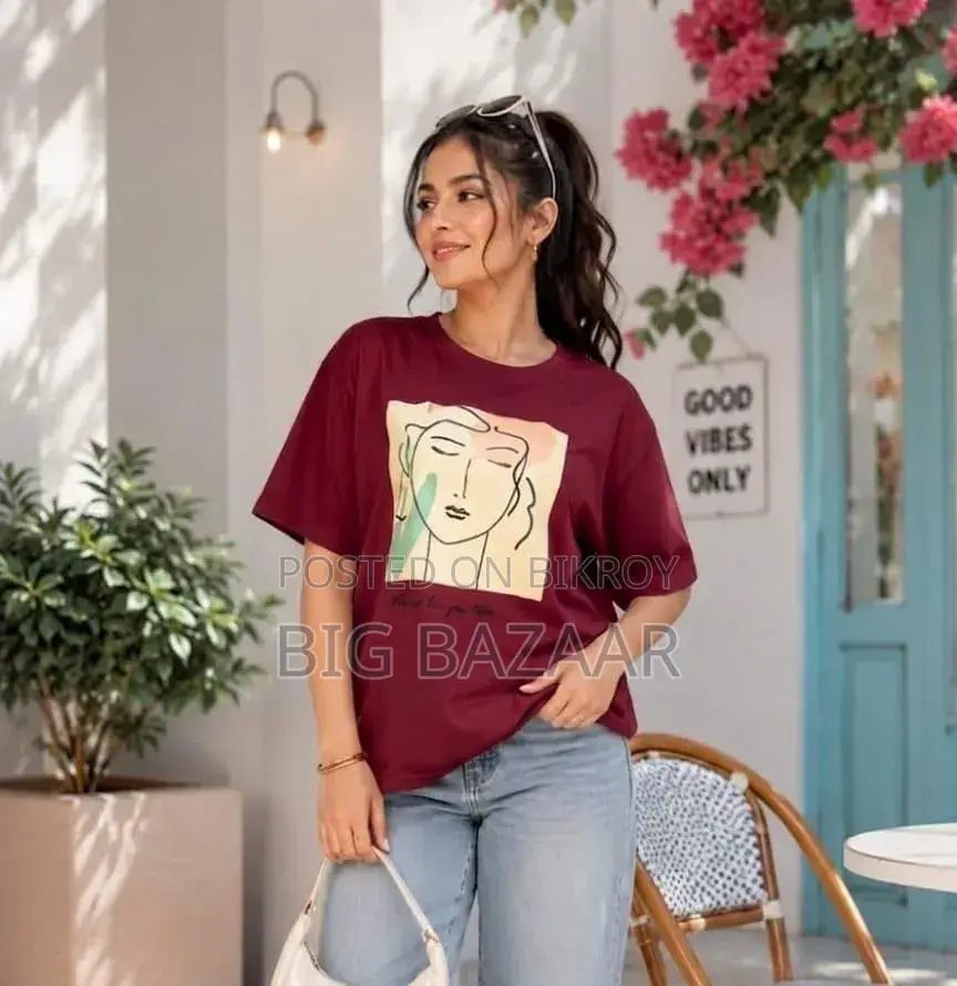 Ladies Drop Shoulder T-Shirt –