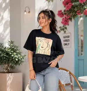 Ladies Drop Shoulder T-Shirt –
