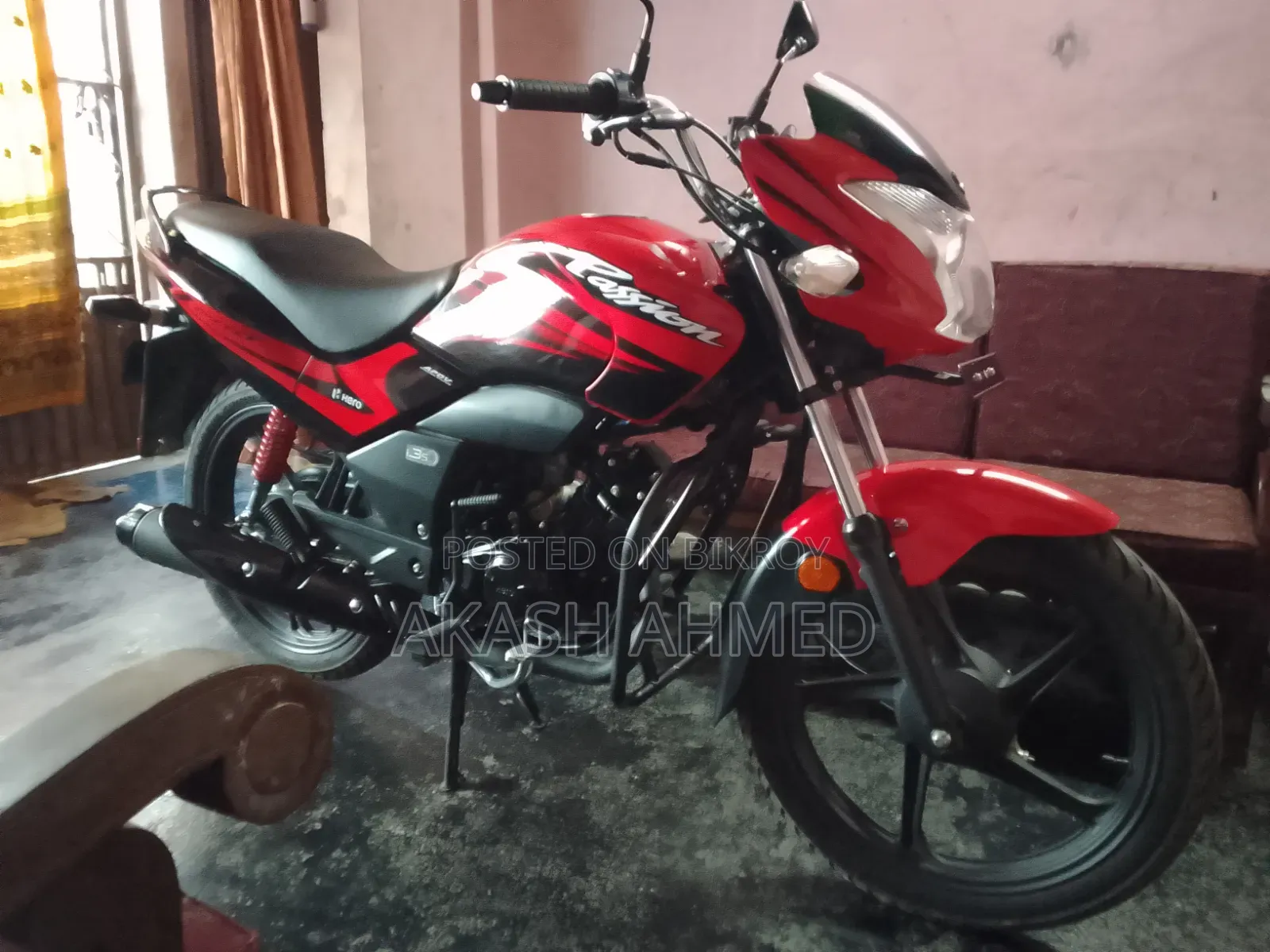 নতুন হিরো প্যাশন এক্সপ্রো আই৩এস ২০২৬ লাল