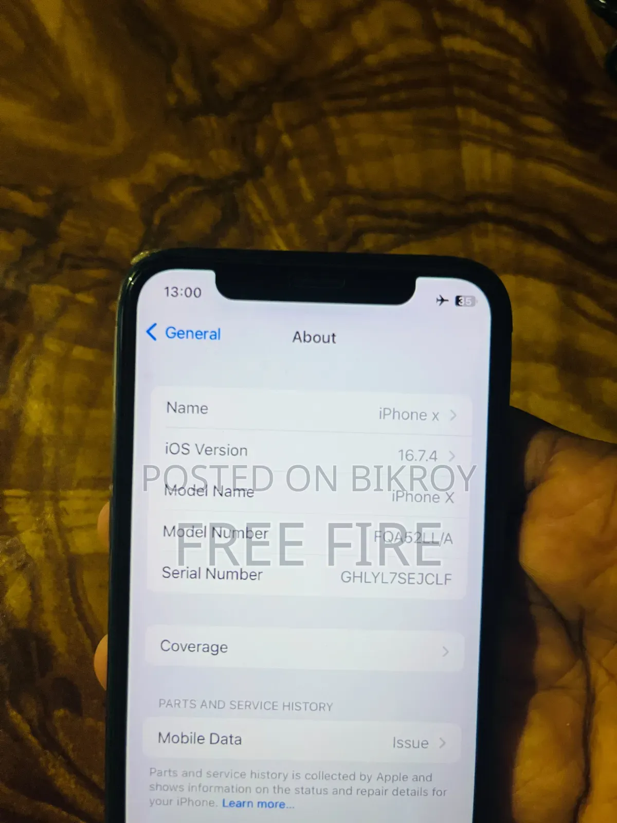 Apple iPhone X 64 GB Black