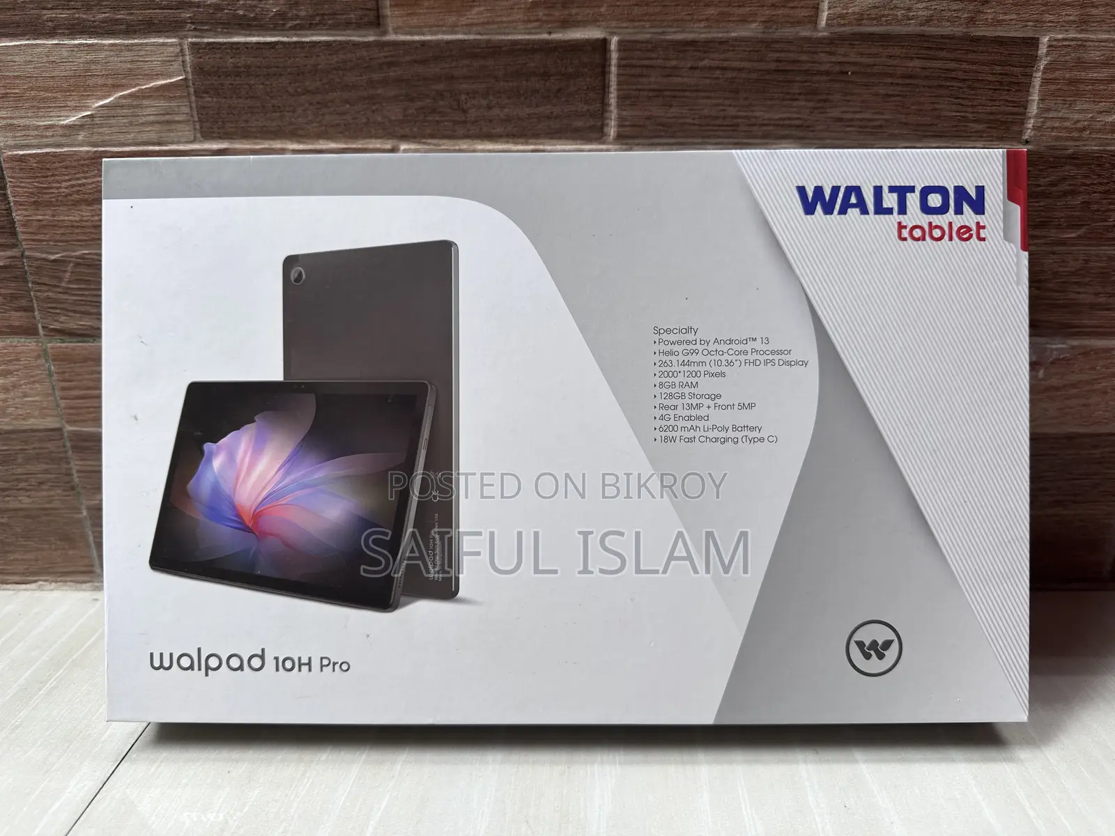 নতুন Walton Walpad 10H Pro ১২৮ জিবি ব্ল্যাক