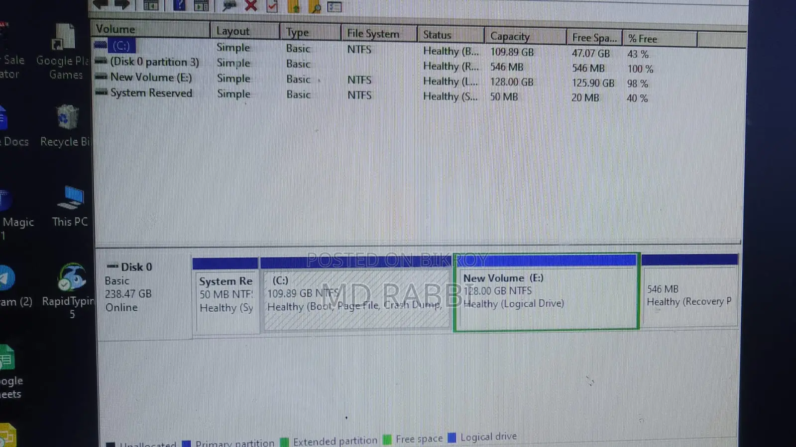 Gigabyte GA-H110MSTX-HD3-ZK 8GB Intel Core I5 SSD 128GB