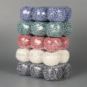 Red White Baker's Twine Cotton Yarn Bundle ( 12 Pcs)