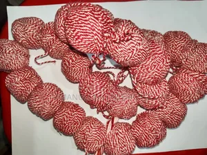 Red Baker's Twine Cotton Yarn Bundle | Holiday Craft Supplies (12 Pcs)