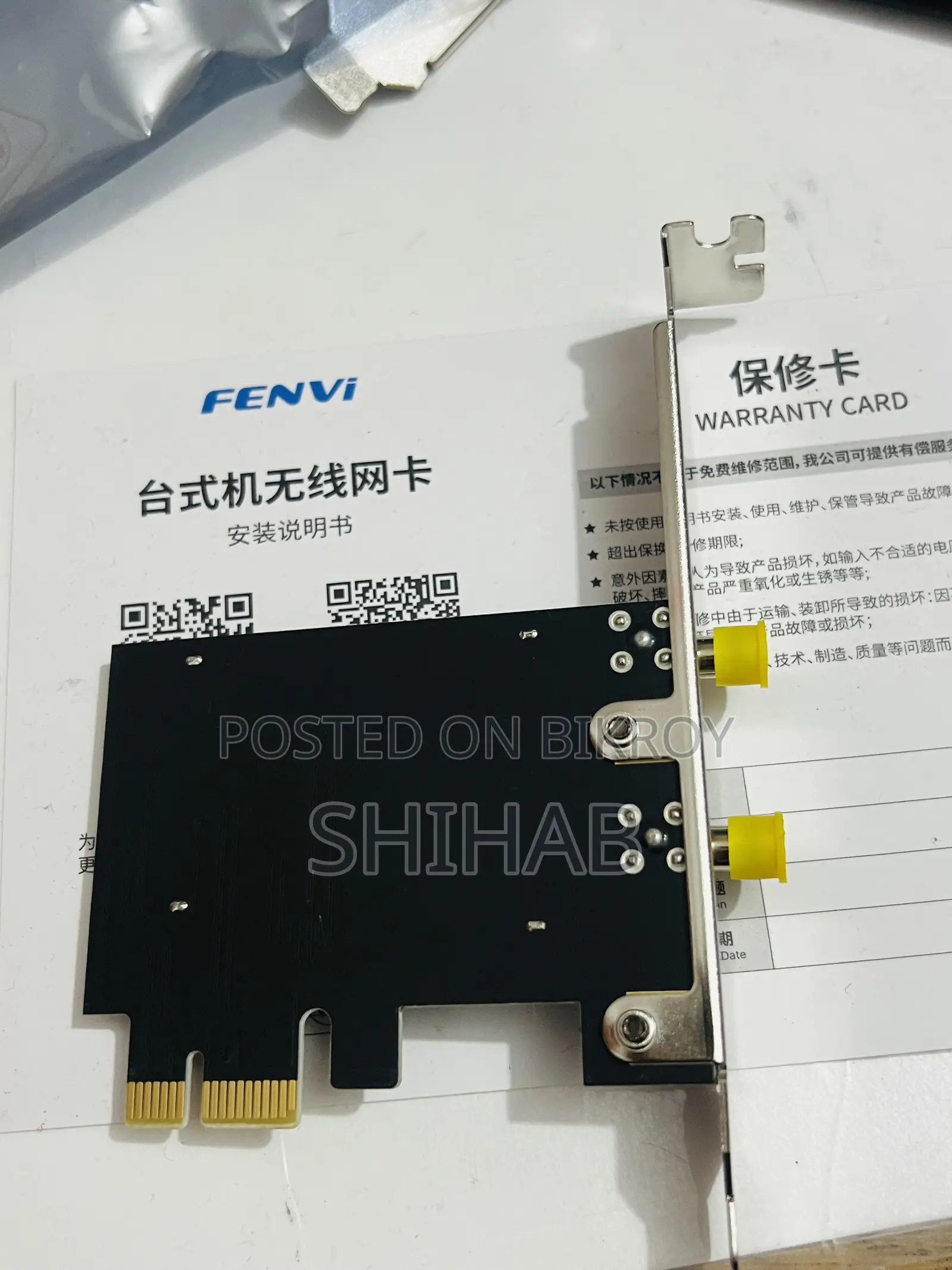 PCI E Wi-Fi Bluetooth CARD Fenvi 1200 MBPS 2.4/5 GHz