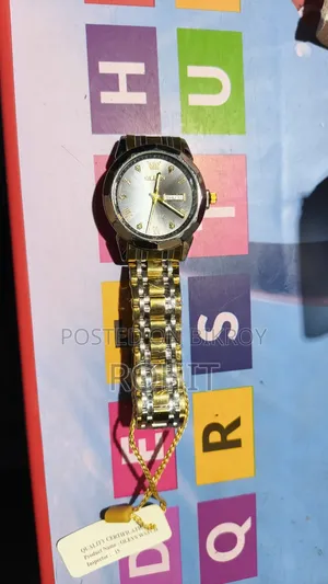 OLEVS Luxury Men's Quartz Watch (With Tag) - Golden Silver Mix