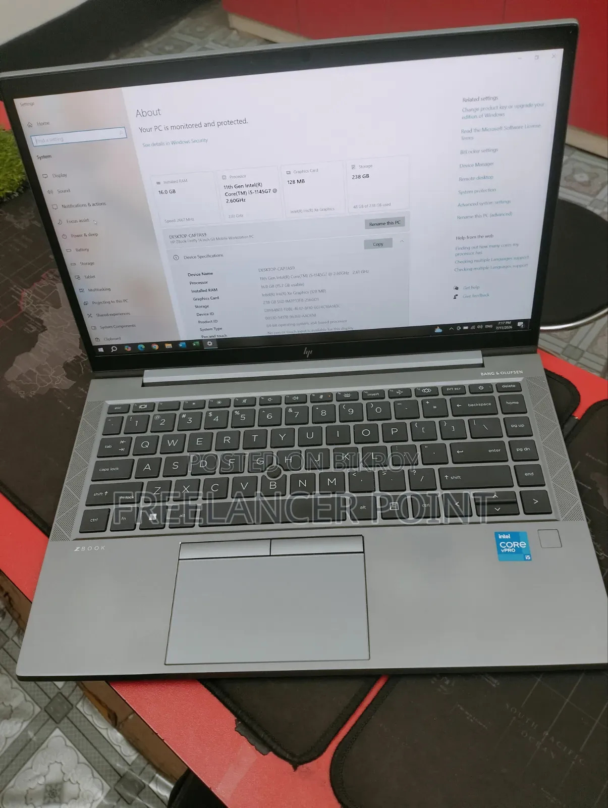 Laptop HP ZBook Firefly 14 G10 16GB Intel Core I5 SSD 256GB