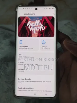 Motorola Edge 60 Fusion 256 GB Blue