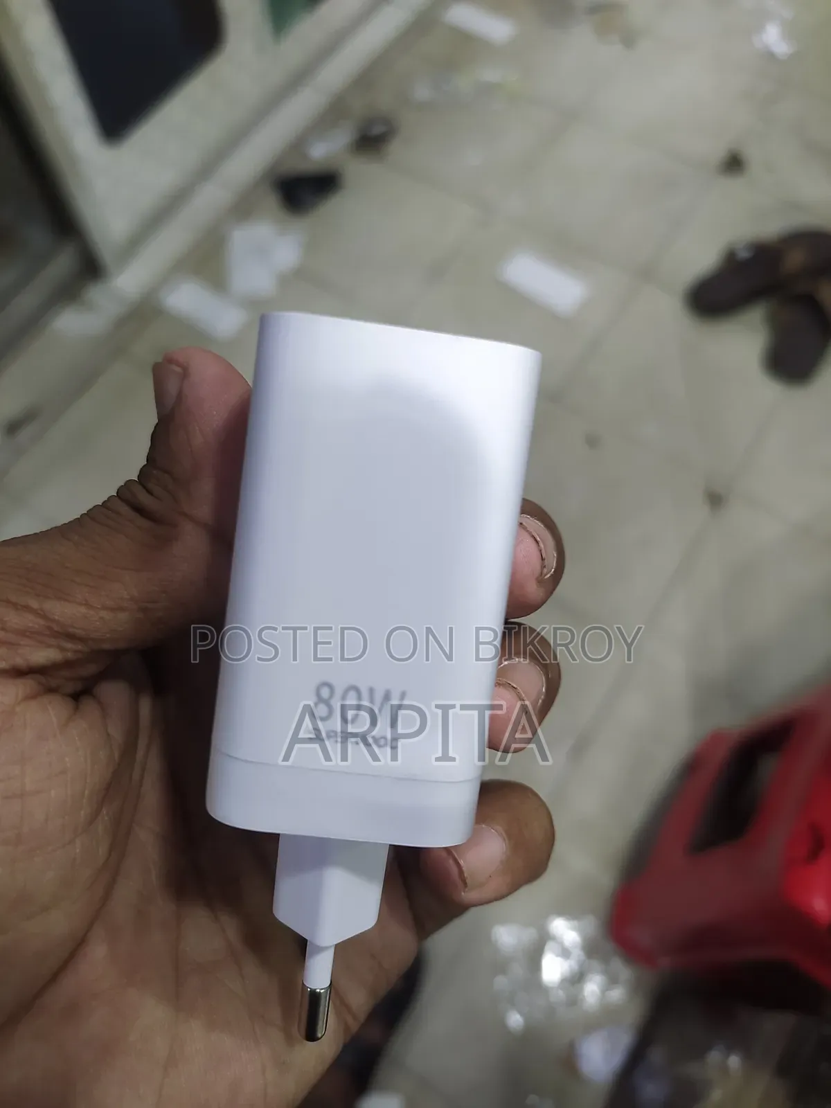 ৮০ ওয়াট সুপার ফাস্ট চার্জার রিয়েলমি অরিজিনাল