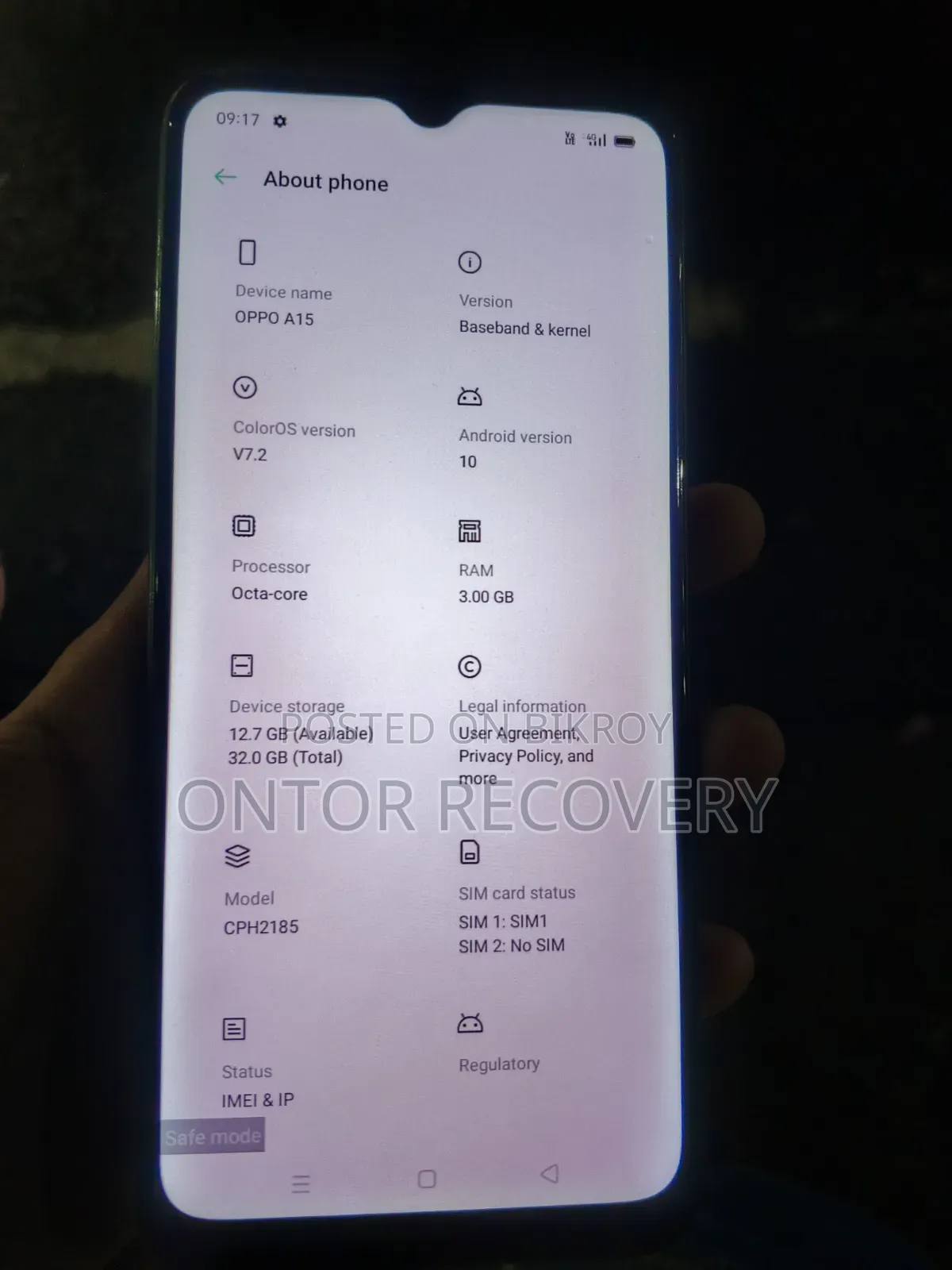 Oppo A15 32 GB Black