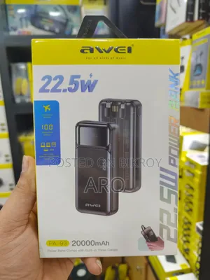 Power Bank Awei PA‐93 20000mAh 22.5W Fast Charging Power Bank