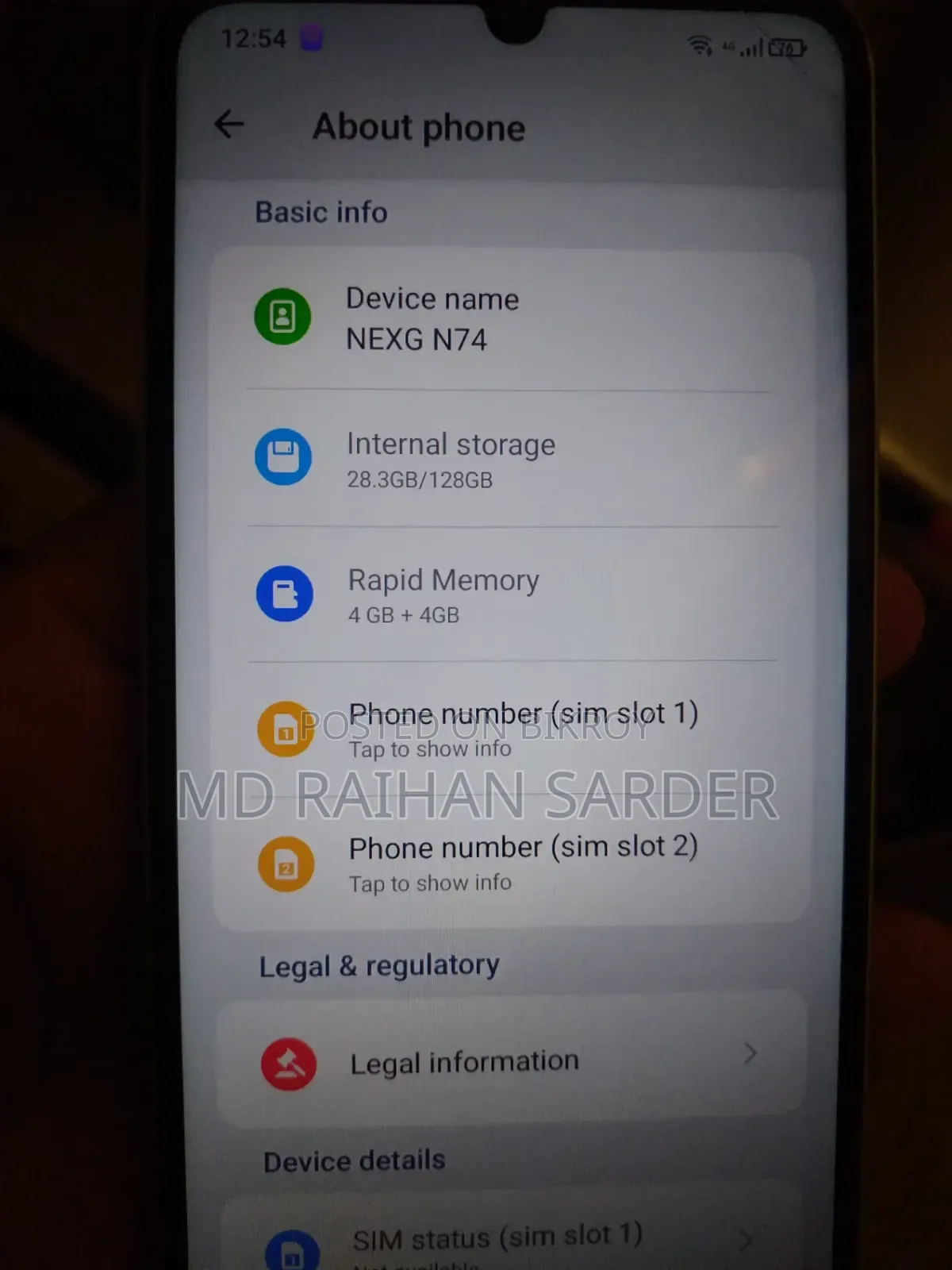 Walton Nexg N74 128 GB