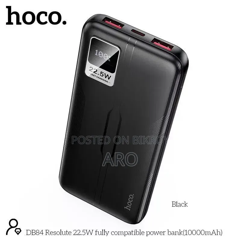 Power Bank Hoco DB84 Resolute 22.5W 10000mAh Power Bank – 22.5W Hoco