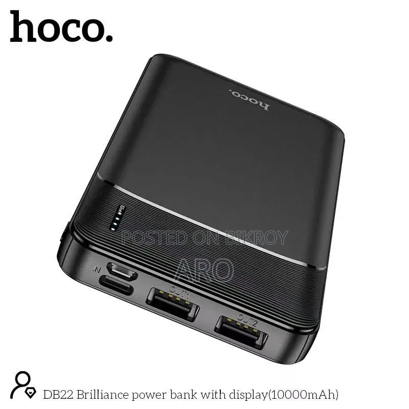 10000 Mah Hoco DB22 Brilliance 10000mAh Power Bank – LED Display Hoco