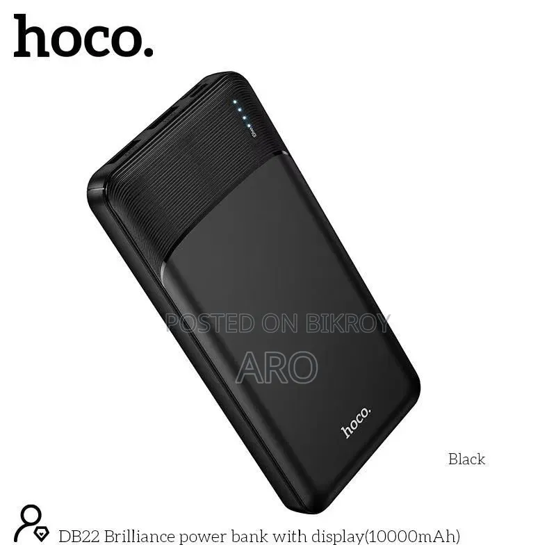 10000 Mah Hoco DB22 Brilliance 10000mAh Power Bank – LED Display Hoco