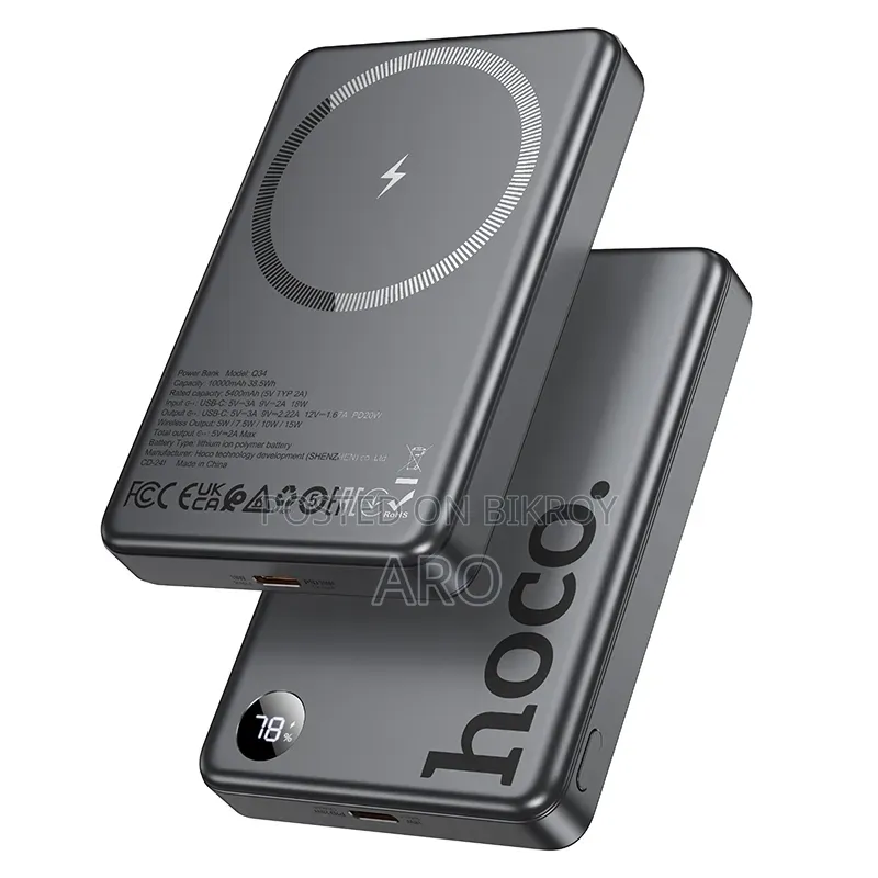 iPhone Power Bank Hoco Q34 Clever 10000mA Magnetic Wireless Power Bank