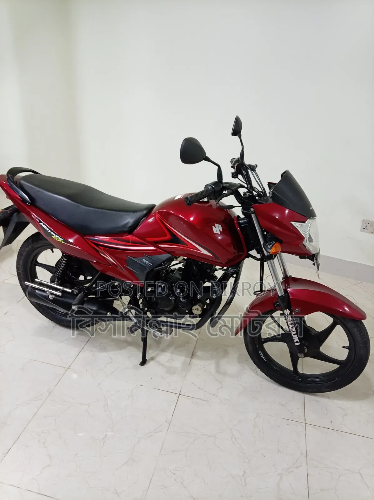নতুন Suzuki Hayate ২০২৩ লাল