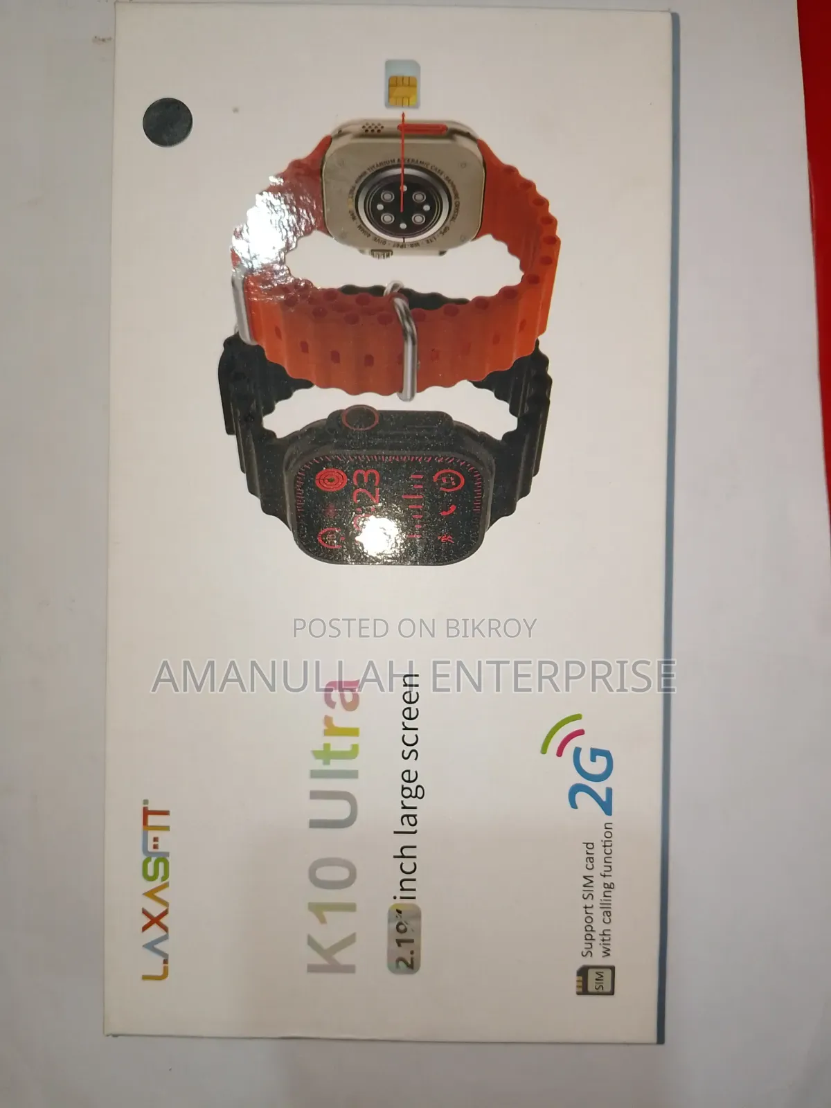 Laxasfit Ultra 2G SIM স্মার্টওয়াচ (২.১০" স্ক্রিন) | এখনই কিনুন।