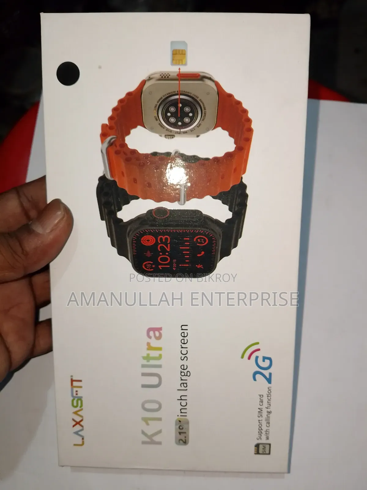 Laxasfit Ultra 2G SIM স্মার্টওয়াচ (২.১০" স্ক্রিন) | এখনই কিনুন।
