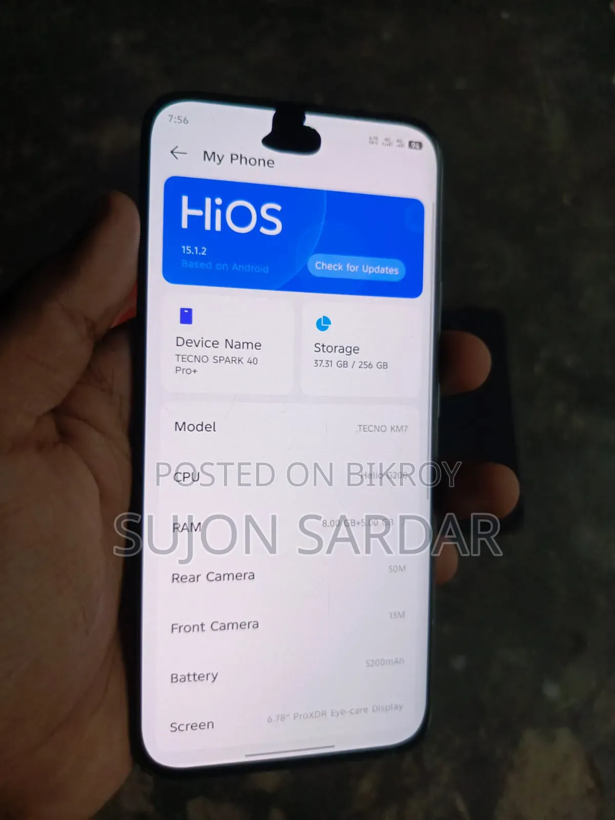 Tecno Spark 40 Pro+ 256 GB Gray