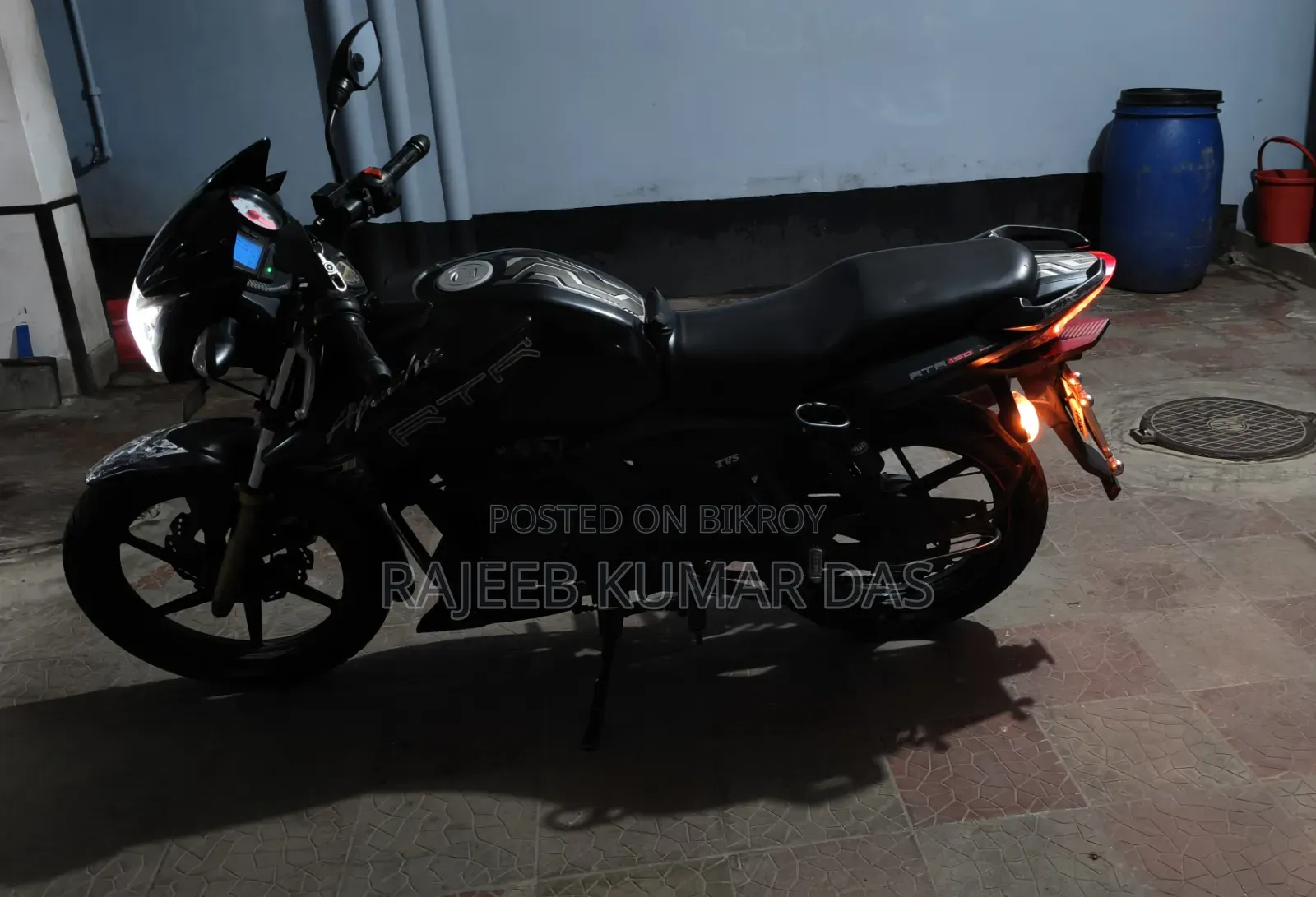 TVS Apache RTR 160 2V 2017 Black