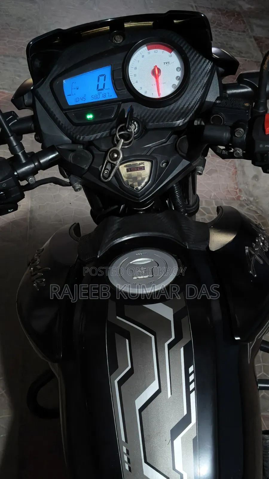 TVS Apache RTR 160 2V 2017 Black