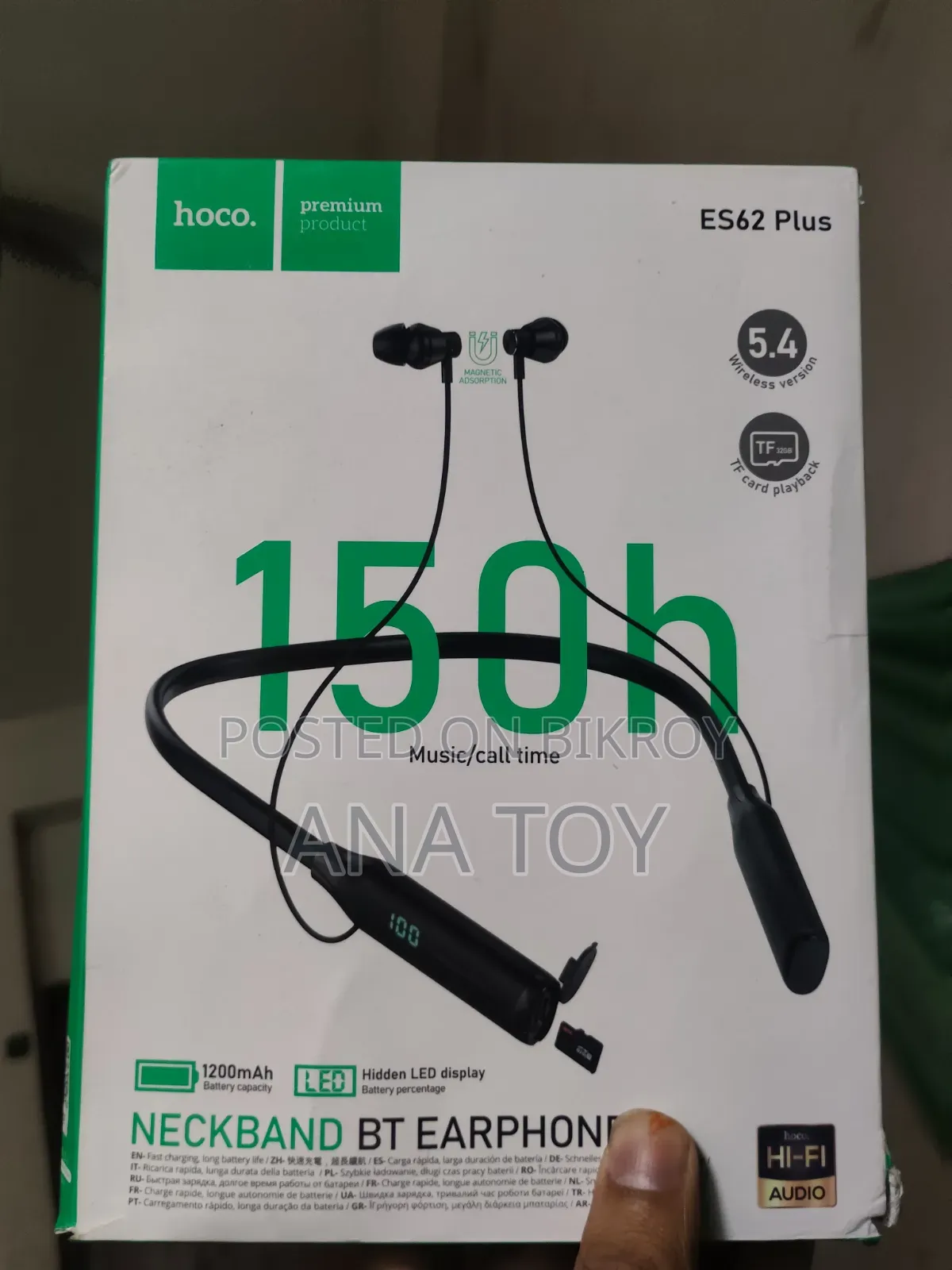 Hoco ES62 Plus Bluetooth Neckband