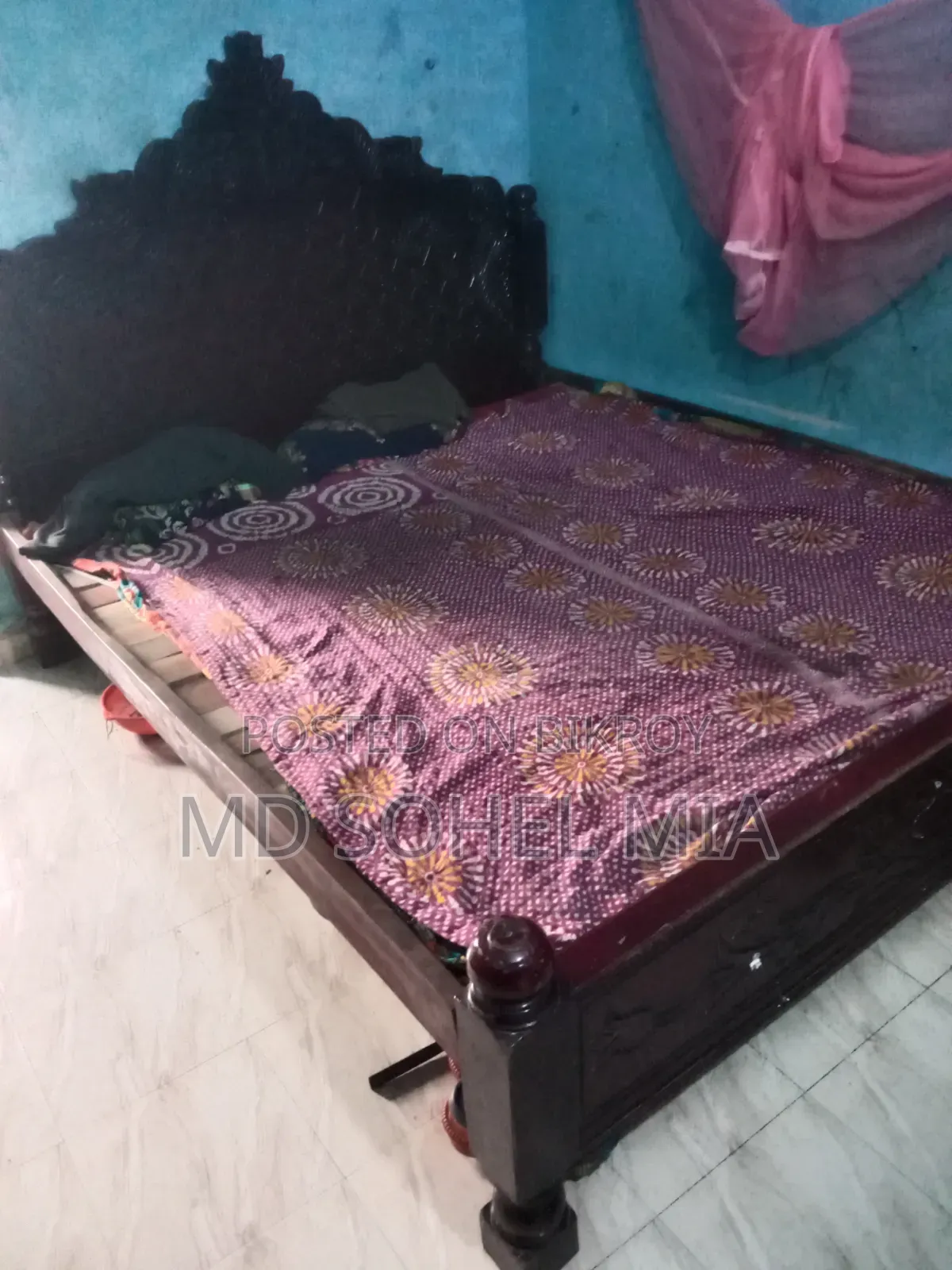 মালসিয়ান বোর্ডের খাট ৫ফুট বাই ৭ফুট