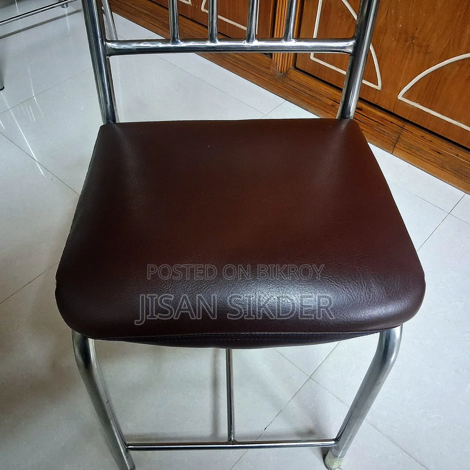 Steel Dining Table Set (5ft × 3.5ft) With 4 Chairs