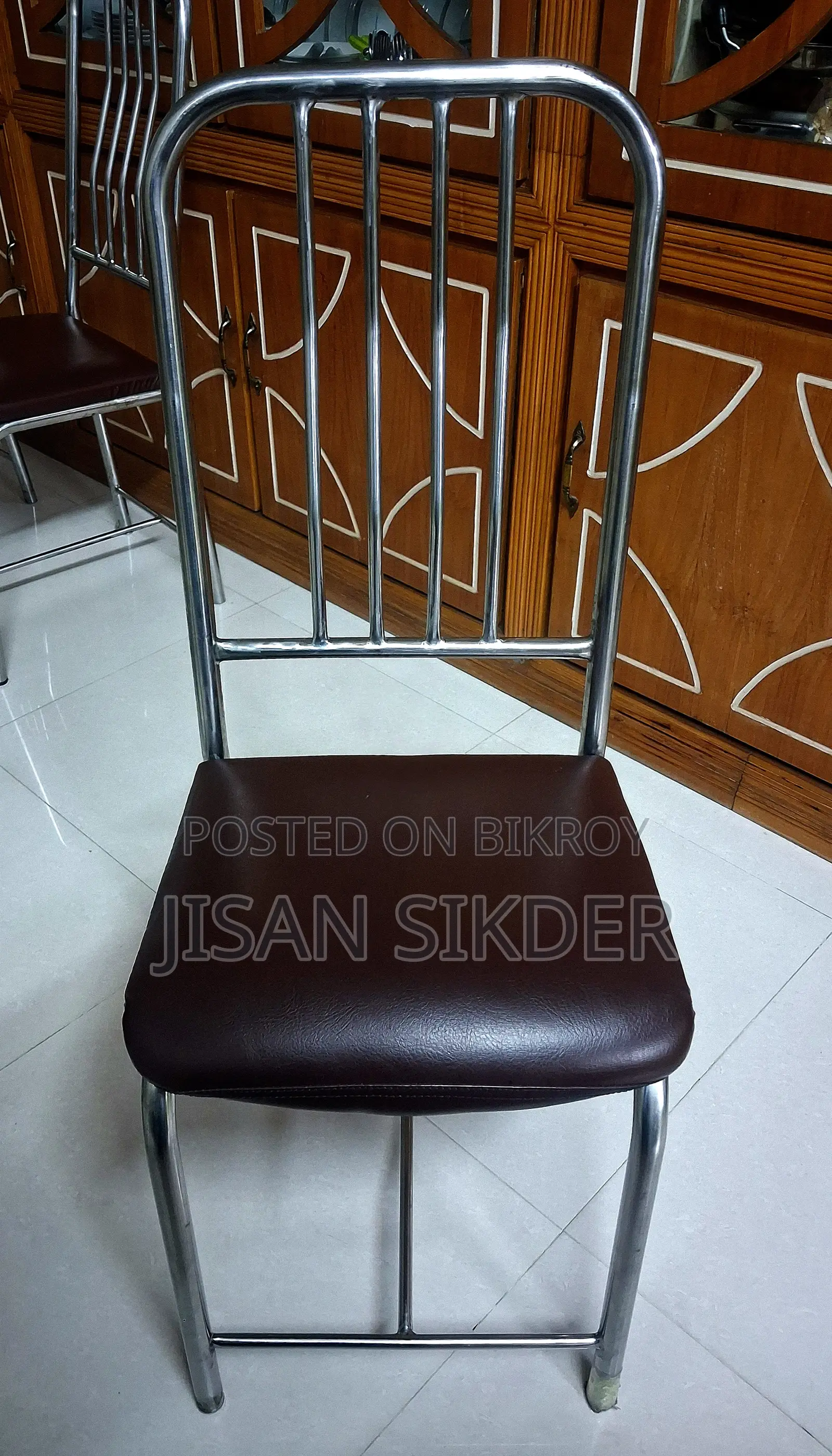 Steel Dining Table Set (5ft × 3.5ft) With 4 Chairs
