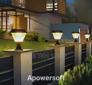 Outdoor Pillar Lights Solar Charging IP65 Waterproof