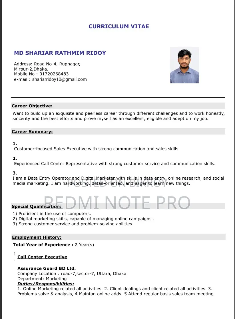 Computing It Cv