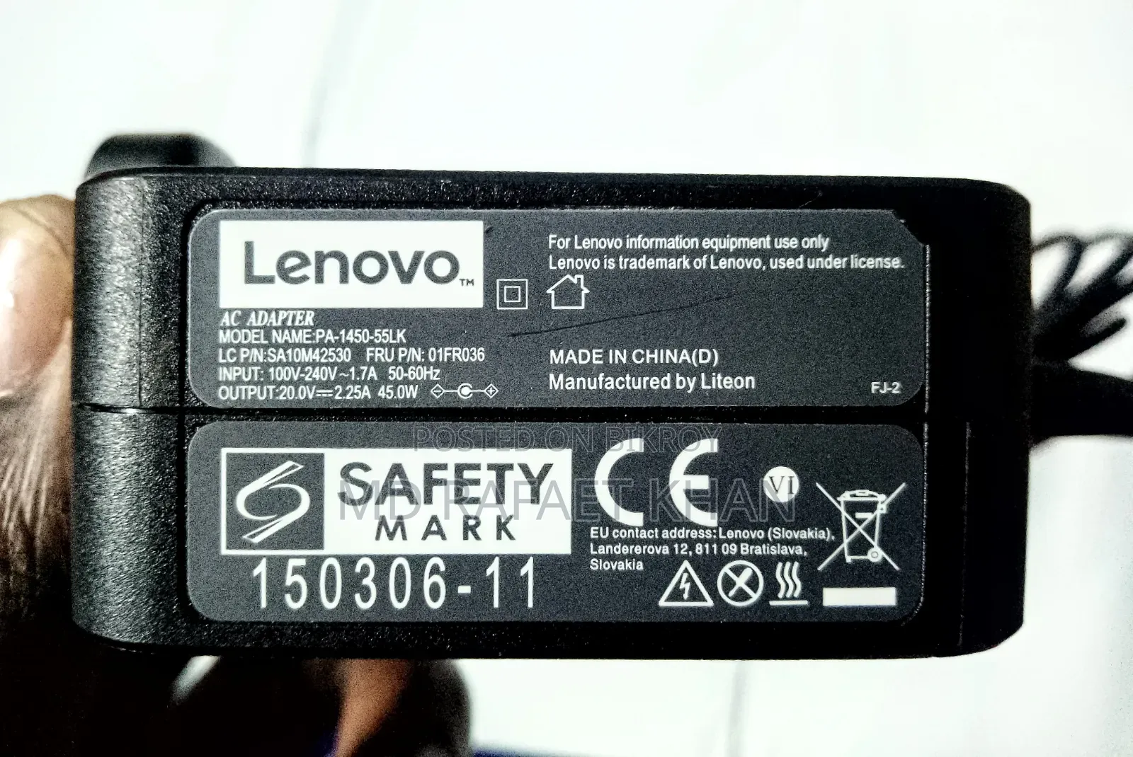Lanevo Laptop Charger (Original)