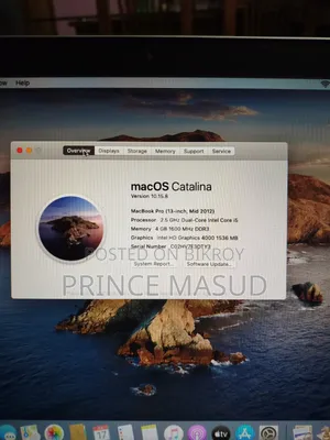 Laptop Apple MacBook 2012 4GB Intel Core I5 HDD 500GB