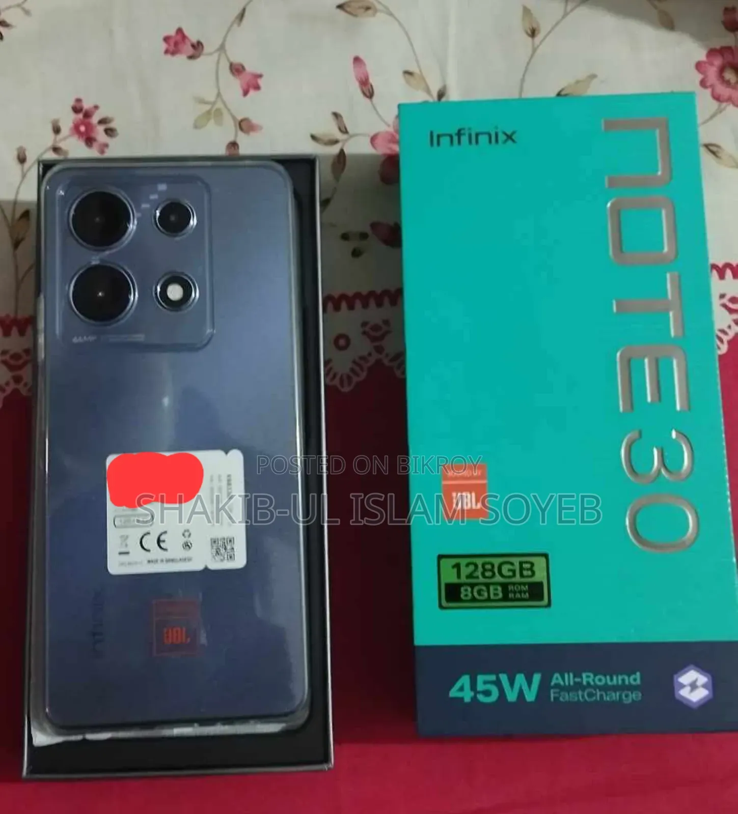 ইনফিনিক্স নোট ৩০ ১২৮ জিবি ব্ল্যাক