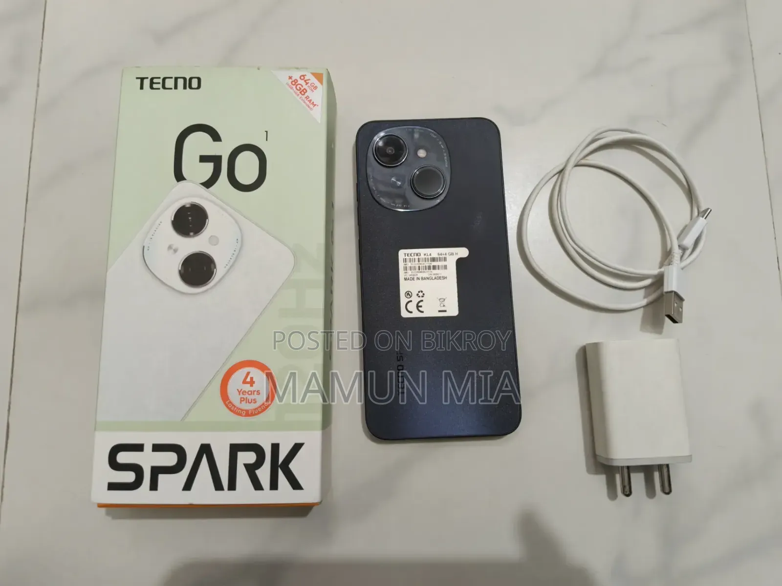 নতুন Tecno Spark Go ৬৪ জিবি