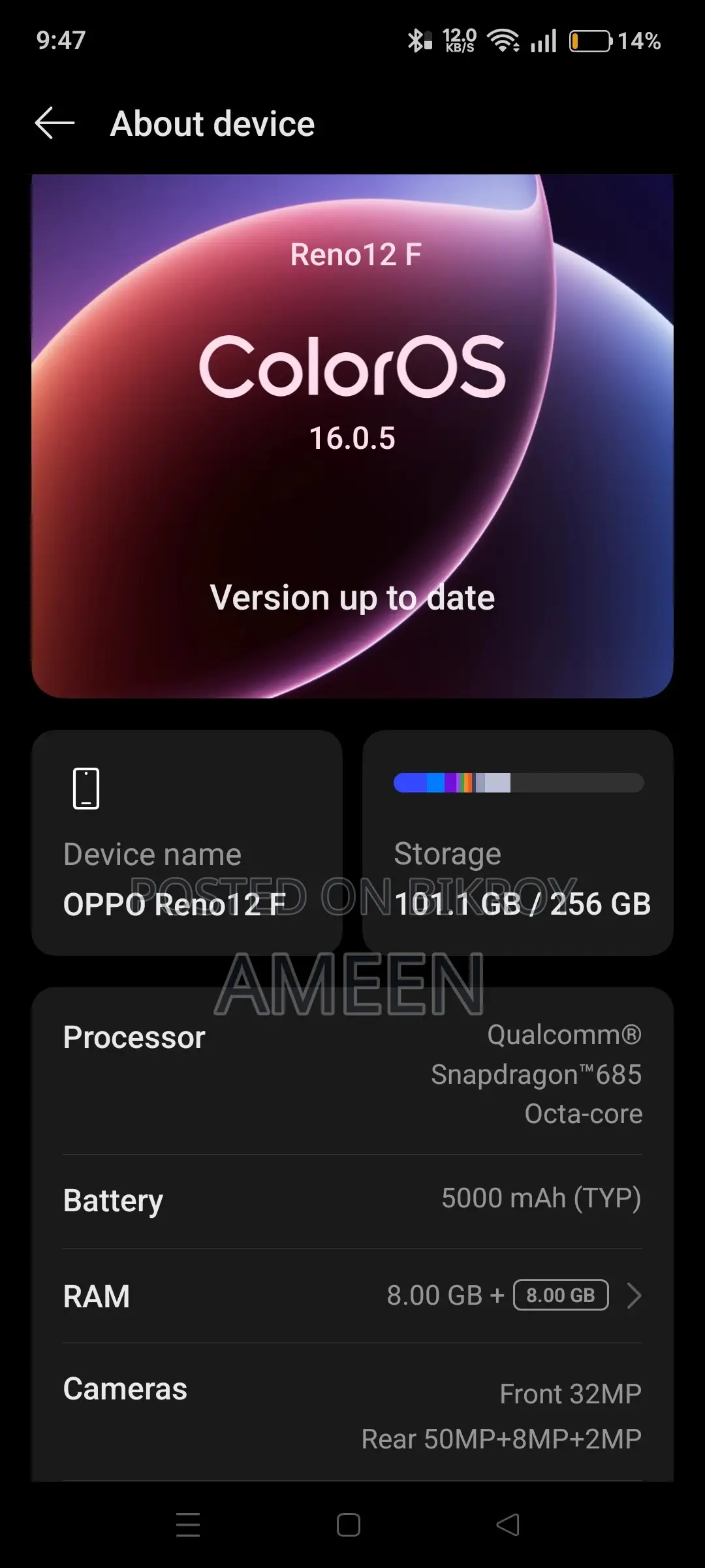 Oppo Reno 256 GB Green