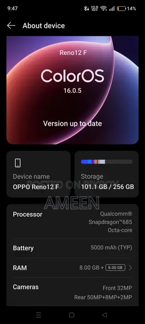 Oppo Reno 256 GB Green
