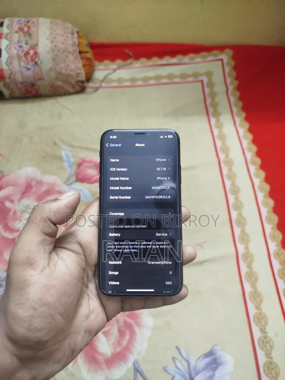 Apple iPhone X 256 GB Black