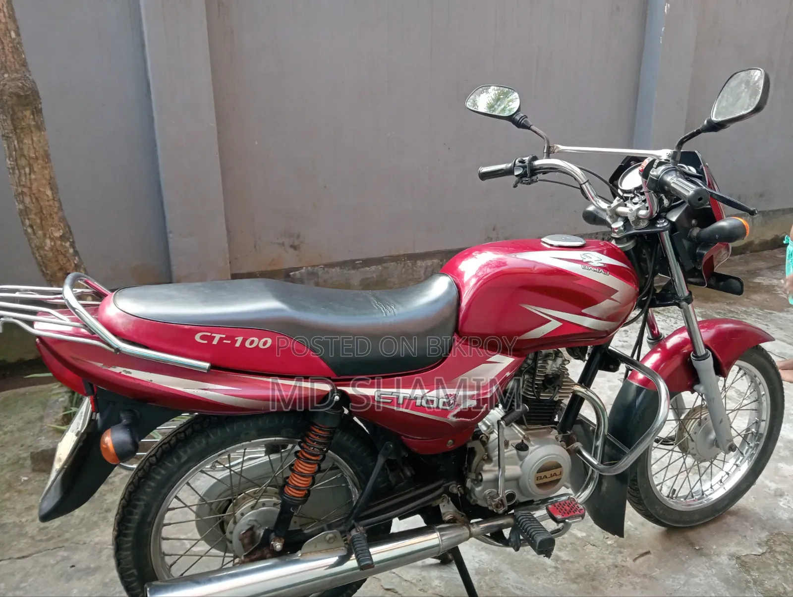 Bajaj CT 100 2015 Red