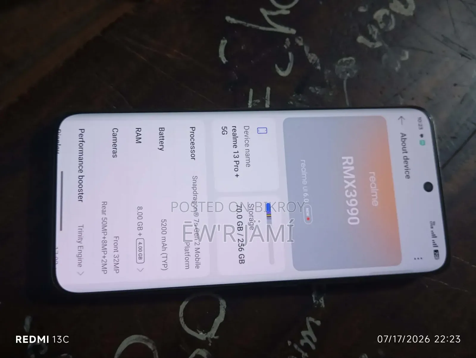 Realme 13 Pro+ 5G 256 GB Silver